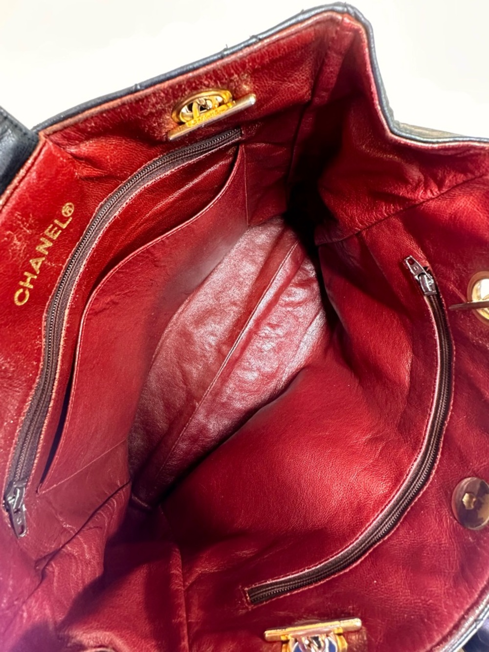 CHANEL CC Lambskin Quilted 24K goldplated HDW shoulder Series #4 1996-1997 COA - Picture 14 of 16
